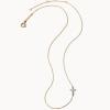 Kendra Scott Cross Strand Necklace, 18k Yellow Gold, White Diamond