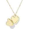 Kendra Scott Meredith Charm Necklace, 18k Gold Vermeil, White Topaz