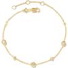Kendra Scott Davie Trio Delicate Bracelet(WHITE SAPPHIRE)