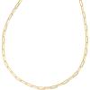 Kendra Scott Large Paperclip Chain Necklace(18K YELLOW GOLD VERMEIL)