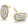 Kendra Scott White Diamond Marisa Stud Earrings in 14k Gold, Fine Jewelry for Women(14K YELLOW GOLD – CRYSTAL CLEAR DIAMOND)