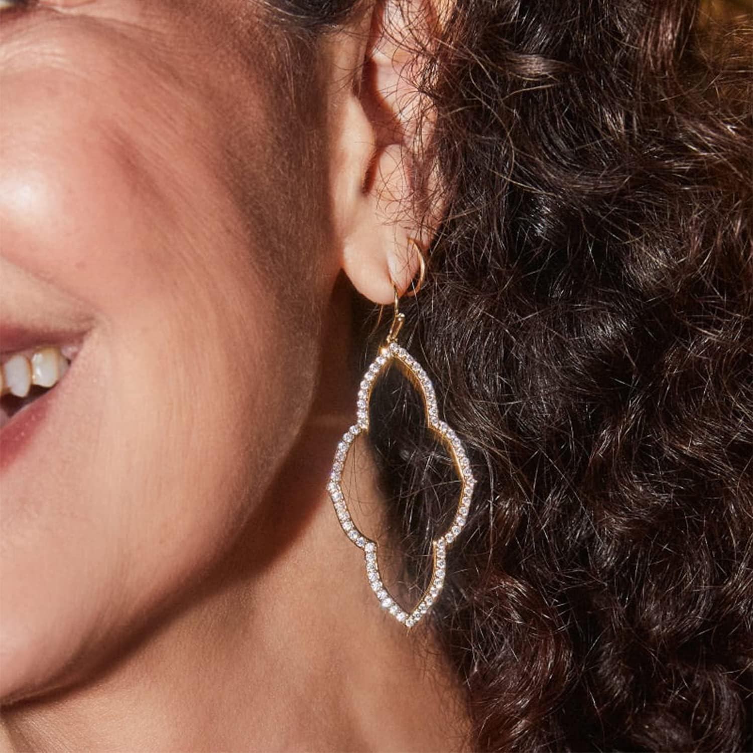 imageKendra Scott Abbie Small Open Frame Earring Fashion Jewelry for WomenGOLD