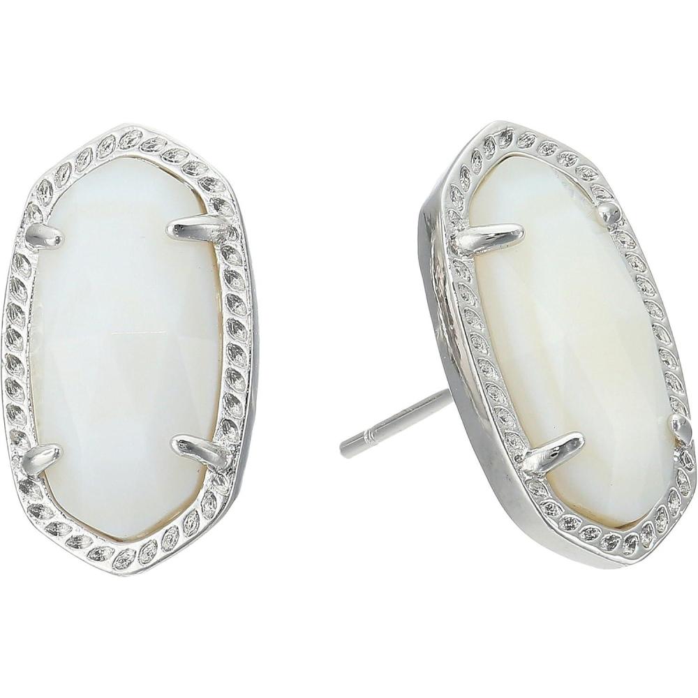 imageKendra Scott Ellie Stud Earrings for Women Fashion JewelryRHODIUM SLATE CATS EYE