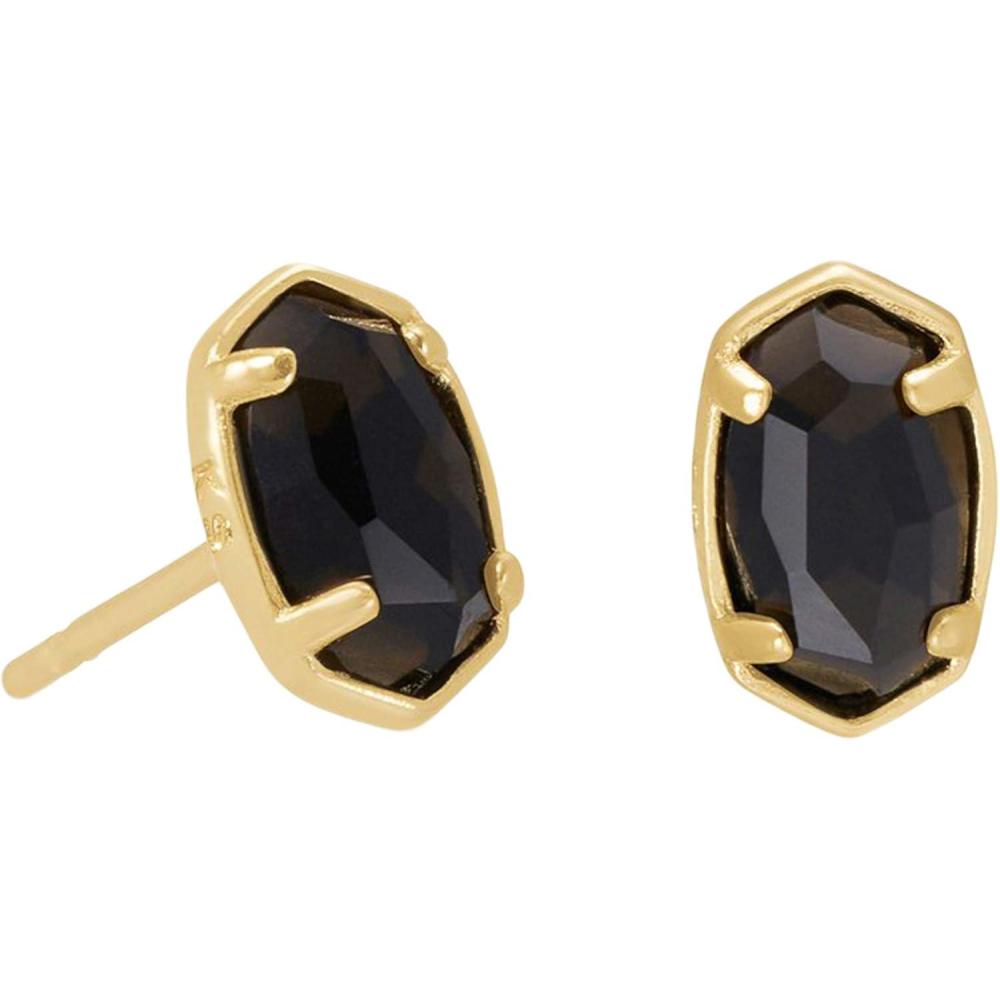 imageKendra Scott Emilie Stud Earrings for Women Fashion JewelryGold Black Obsidian