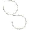 Kendra Scott Veronica Hoop Earrings(RHODIUM – IRIDESCENT CRYSTAL)