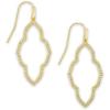 Kendra Scott Abbie Small Open Frame Earring, Fashion Jewelry for Women(GOLD)