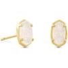 Kendra Scott Emilie Stud Earrings for Women, Fashion Jewelry(GOLD IRIDESCENT DRUSY)