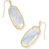 Kendra Scott Faceted Elle Drop Earrings, Fashion Jewelry for Women(GOLD – IRIDESCENT OPALITE ILLUSION)