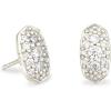 Kendra Scott Grayson Crystal Stud Earrings, Fashion Jewelry for Women(RHODIUM – WHITE CUBIC ZIRCONIA)