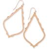 Kendra Scott Sophee Drop Earrings for Women(ROSE GOLD – ROSE GOLD METAL)