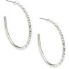 Kendra Scott Veronica Hoop Earrings(RHODIUM – IRIDESCENT CRYSTAL)