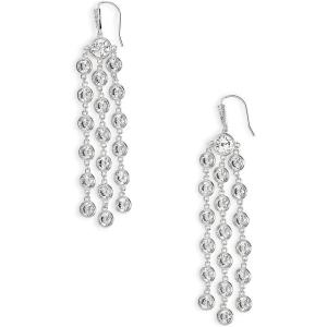 Kendra Scott Daya Statement Earrings, Fashion Jewelry for Women(RHODIUM METAL – WHITE CUBIC ZIRCONIA)
