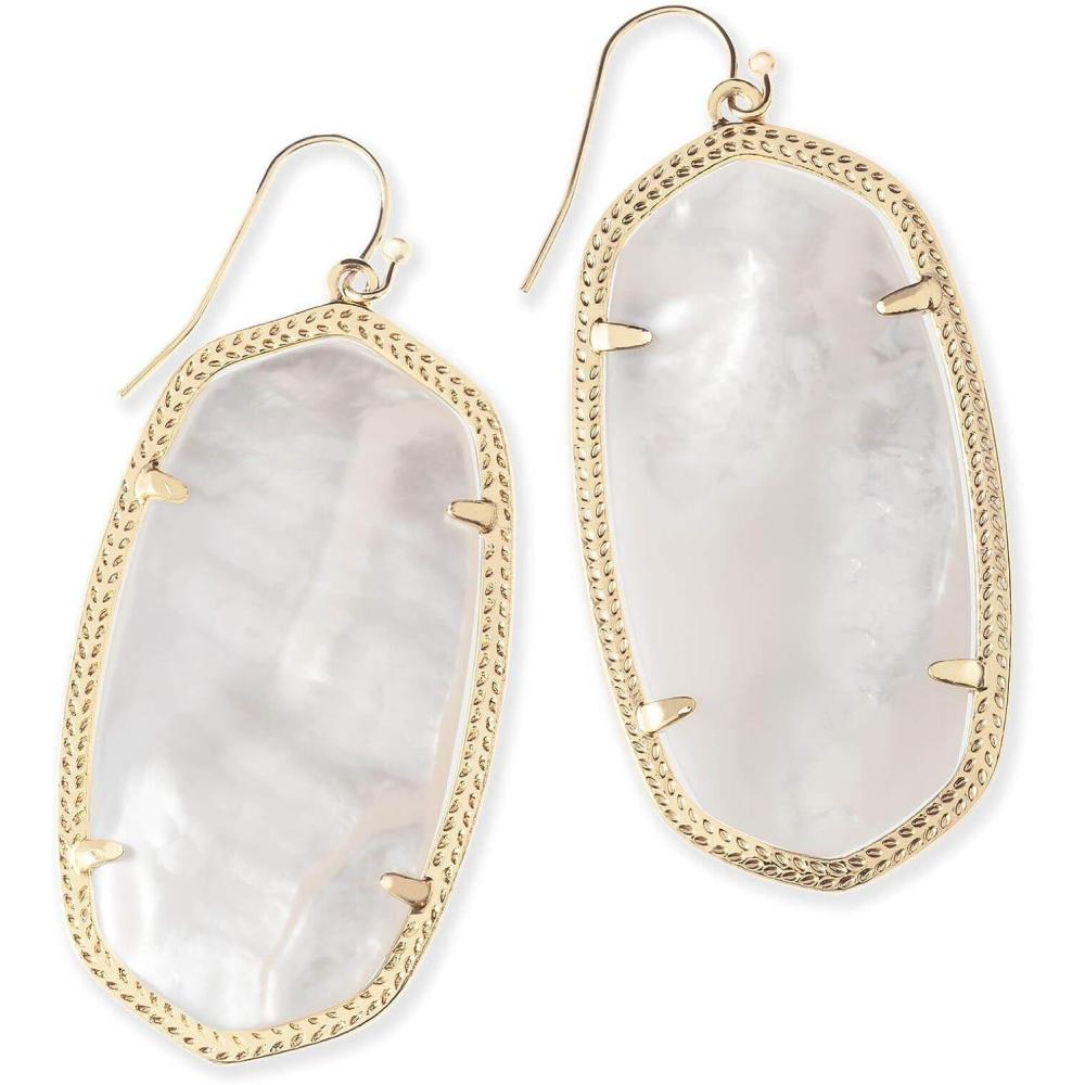 imageKendra Scott Danielle Statement Earrings for Women Fashion JewelryGOLD IVORY MOTHER OF PEARL
