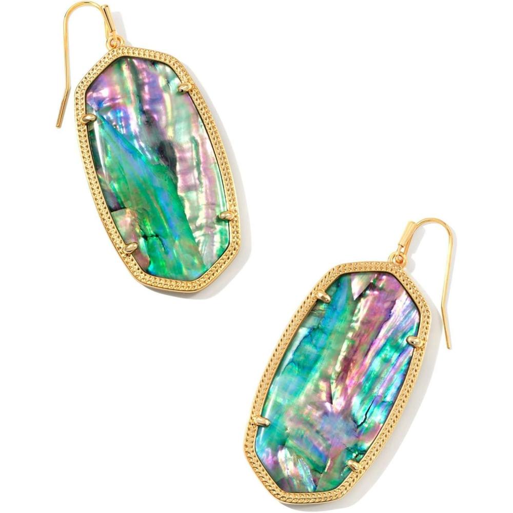 imageKendra Scott Danielle Statement Earrings for Women Fashion JewelryGold Lilac Abalone