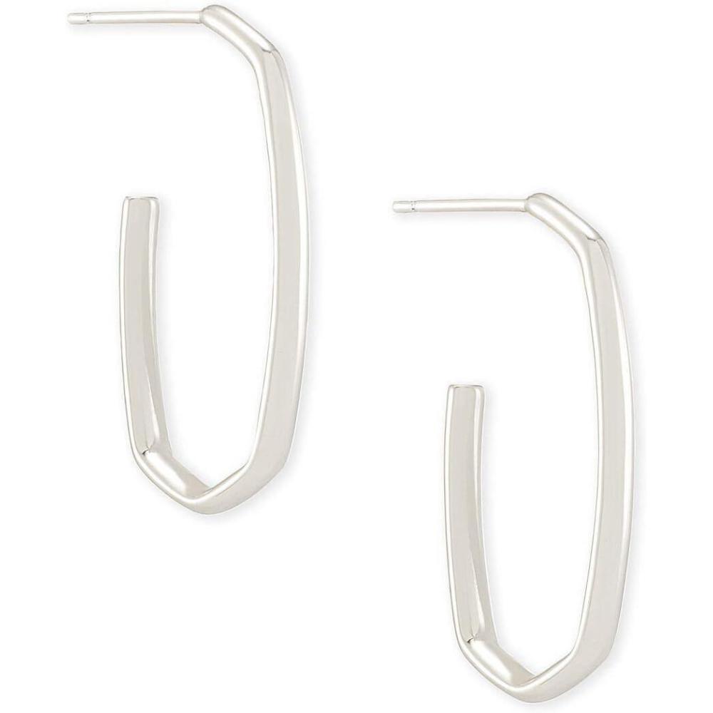 imageKendra Scott Ellen Hoop Earrings for Women Fashion JewelryRHODIUM