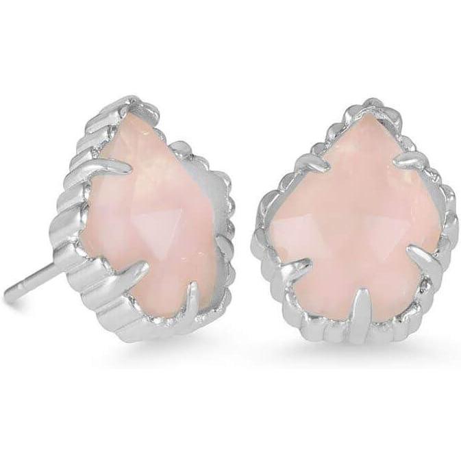 imageKendra Scott Tessa Stud Earrings for Women Fashion JewelryRHODIUM ROSE QUARTZ