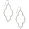 Kendra Scott Abbie Open Frame Earrings, Fashion Jewelry for Women(RHODIUM)