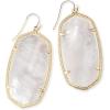 Kendra Scott Danielle Statement Earrings for Women, Fashion Jewelry(GOLD – IVORY MOTHER OF PEARL)