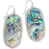 Kendra Scott Danielle Statement Earrings for Women, Fashion Jewelry(RHODIUM – ABALONE SHELL)