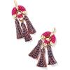 Kendra Scott Masie Statement Tassle Earrings, Fashion Jewelry for Women(GOLD – PINK MIX)