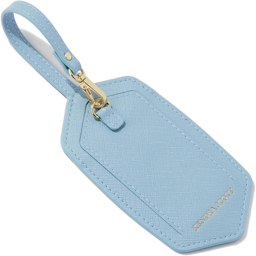 imageKendra Scott Leather Luggage Tag Light BlueLight Blue