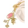 Kendra Scott Game Day Bag Charm, Fashion Jewelry for Women(Gold – Bright Pink Illusion)