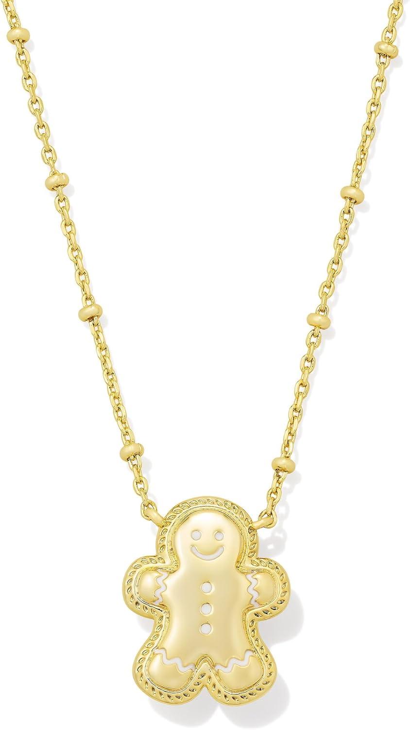 imageKendra Scott Gingerbread Short Pendant Necklace Fashion Jewelry for WomenGOLD BROWN GOLDSTONE