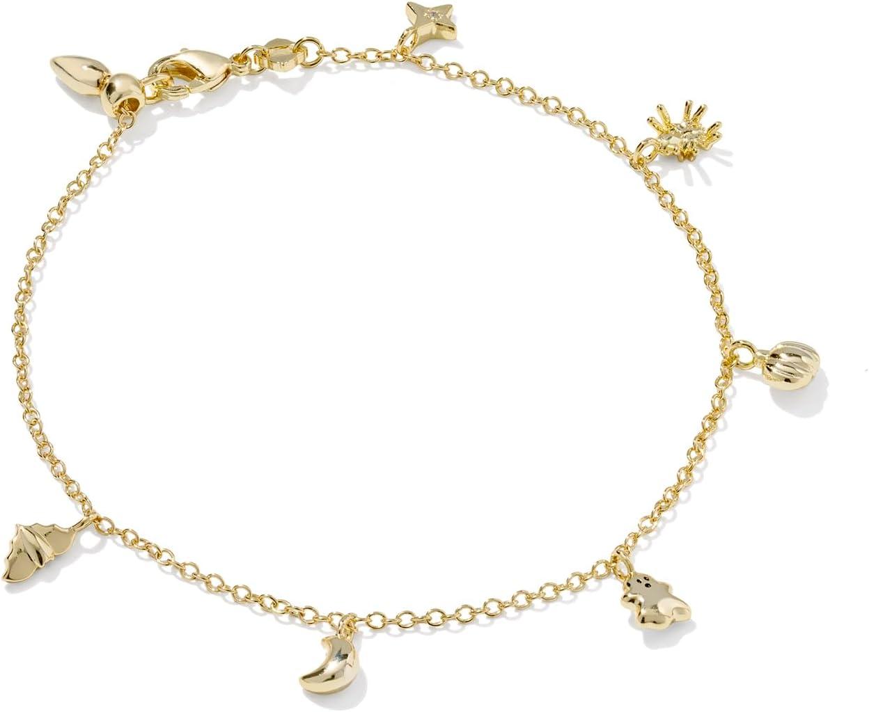 imageKendra Scott Halloween Delicate Chain Bracelet 14K GoldPlated Brass Fashion Jewelry for Women Multi Mix