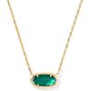 Kendra Scott Elisa Bow Short Pendant Necklace, Fashion Jewelry for Women(GOLD – PINE ILLUSION)
