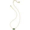 Kendra Scott Elisa Pendant Necklace in Bronze Veined Green Malachite, 14k Gold-Plated Brass, Fashion Jewelry for Women