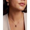 Kendra Scott Gingerbread Short Pendant Necklace, Fashion Jewelry for Women(GOLD – BROWN GOLDSTONE)