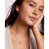Kendra Scott Mini Elisa Toggle Short Pendant Necklace, Fashion Jewelry for Women(GOLD – CARMINE RED ILLUSION)