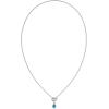 Kendra Scott Mini Elisa Toggle Short Pendant Necklace, Fashion Jewelry for Women(RHODIUM – VARIEGATED INDIGO MAGNESITE)