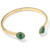 GOLD - DARK GREEN CRYSTAL