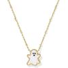 Kendra Scott Ghost Short Pendant Necklace, 14K Gold-Plated Brass, Fashion Jewelry for Women, White Mop