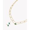 Kendra Scott Emilie Stud Earrings in Emerald Drusy, 14k Gold Plated Brass, Fashion Jewelry for Women