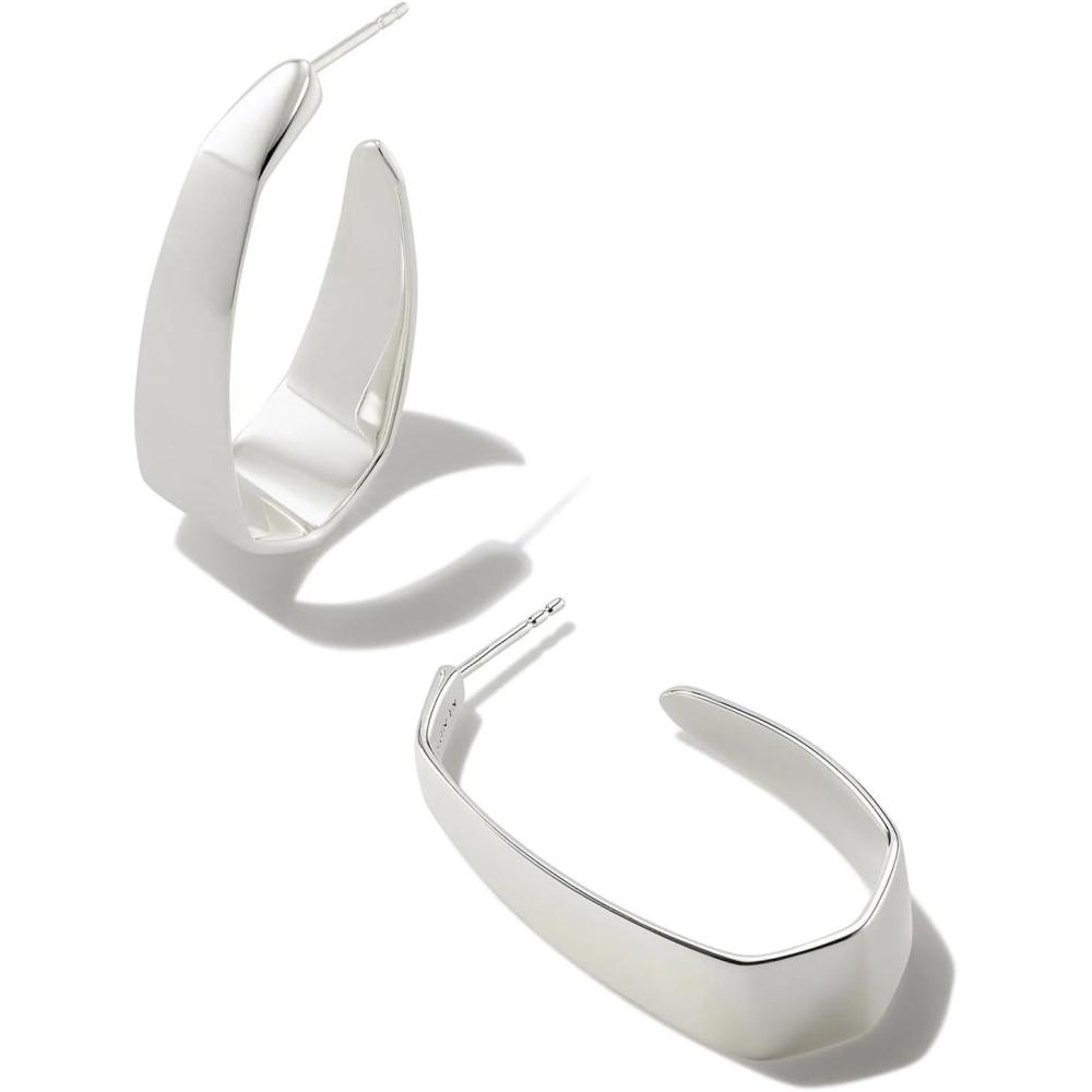 imageKendra Scott Cadence Large Hoop Earring Sterling Silver