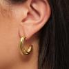 Kendra Scott Meg Double Hoop Earring, 18k Gold Vermeil
