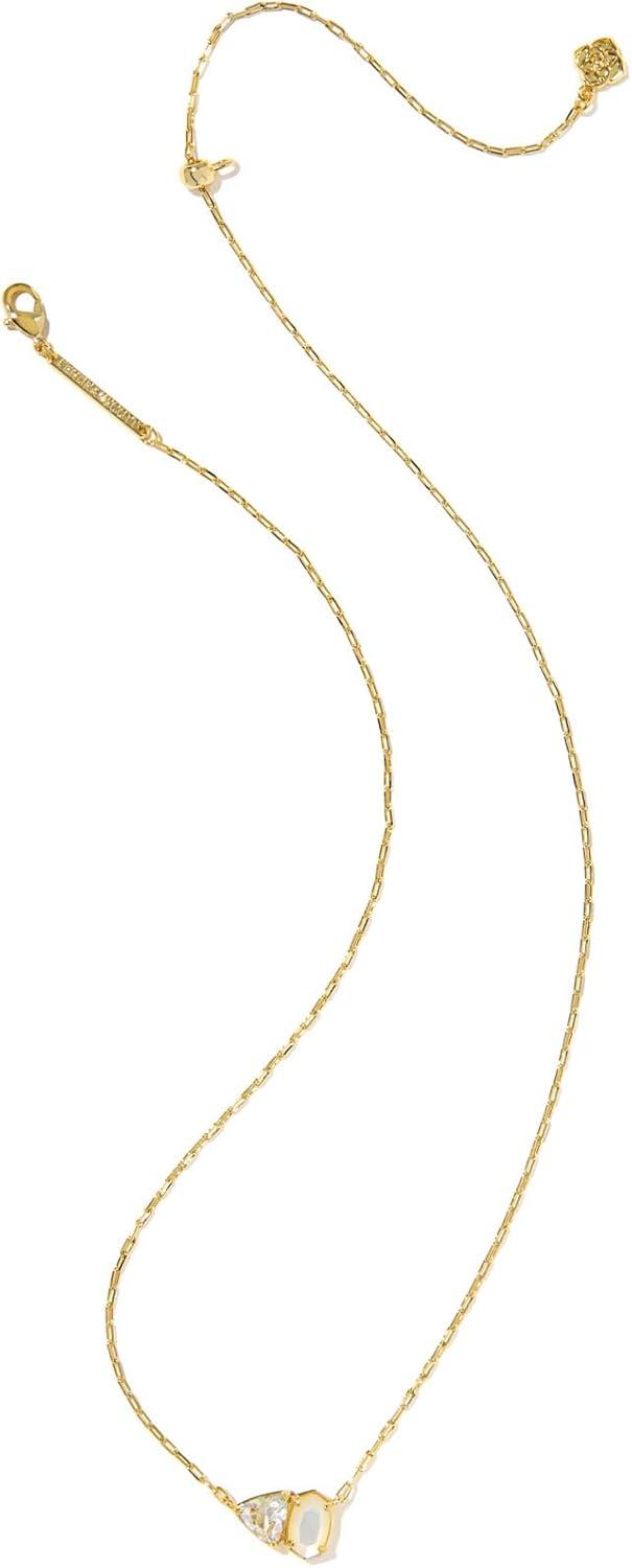 imageKendra Scott Tatum Short Pendant Necklace Fashion Jewelry for WomenGOLD NEUTRAL MIX