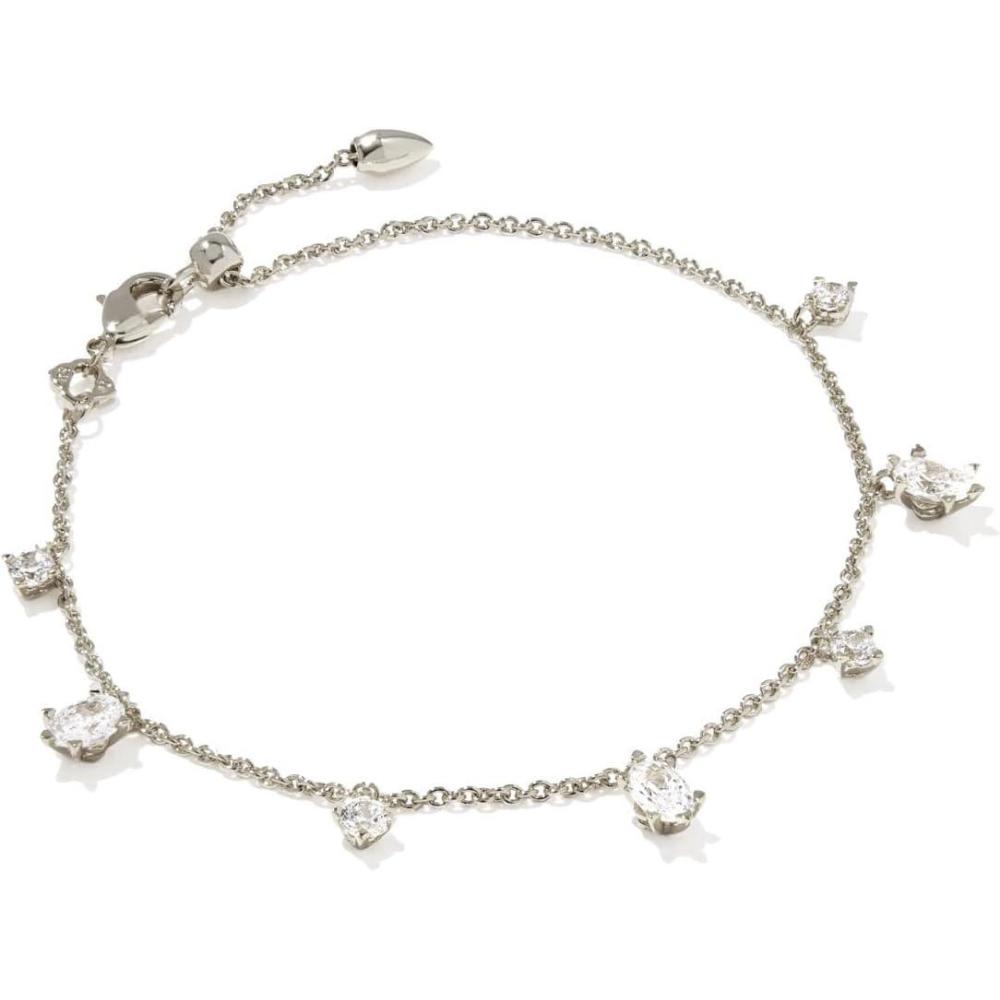 imageKendra Scott Cailin Delicate Chain Bracelet Fashion Jewelry for WomenRHODIUM WHITE CUBIC ZIRCONIA