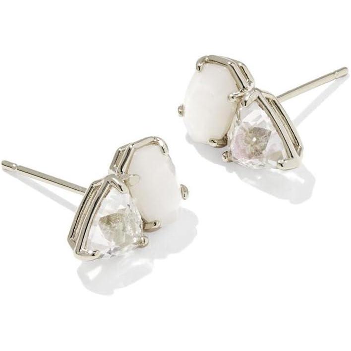imageKendra Scott Tatum Stud Earrings Fashion Jewelry for WomenRHODIUM NEUTRAL MIX