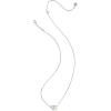 Kendra Scott Tatum Short Pendant Necklace, Fashion Jewelry for Women(RHODIUM – NEUTRAL MIX)