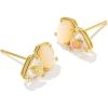 Kendra Scott Tatum Stud Earrings, Fashion Jewelry for Women(GOLD – NEUTRAL MIX)