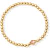 Kendra Scott Abbie Beaded Stretch Brass Bracelet, Fashion Jewelry for Women(GOLD – AZALEA ILLUSION)