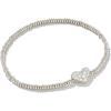 Kendra Scott Ari Pave Crystal Heart Stretch Bracelet, Fashion Jewelry for Women(RHODIUM – WHITE CRYSTAL)