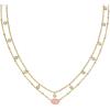 Kendra Scott Emilie Crystal Multi Strand Necklace, Fashion Jewelry for Women(LIGHT PINK DRUSY)