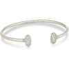 Kendra Scott Grayson Crystal Cuff Bracelet, Fashion Jewelry for Women(RHODIUM – WHITE CUBIC ZIRCONIA)